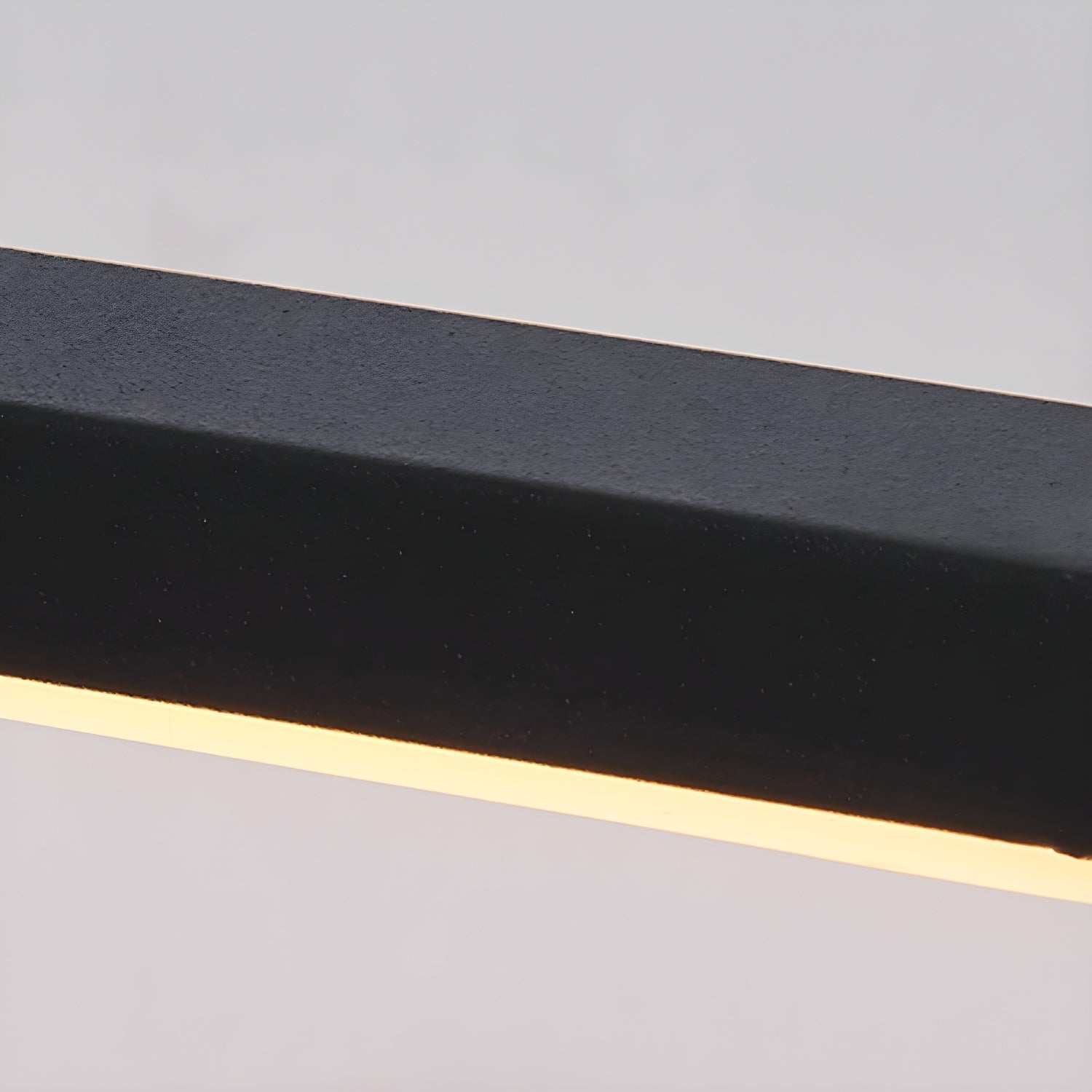 Linear Mirror Lighting Metal | Integrated LED Wall Lamp in Black | 3 Lengths - Lamylie