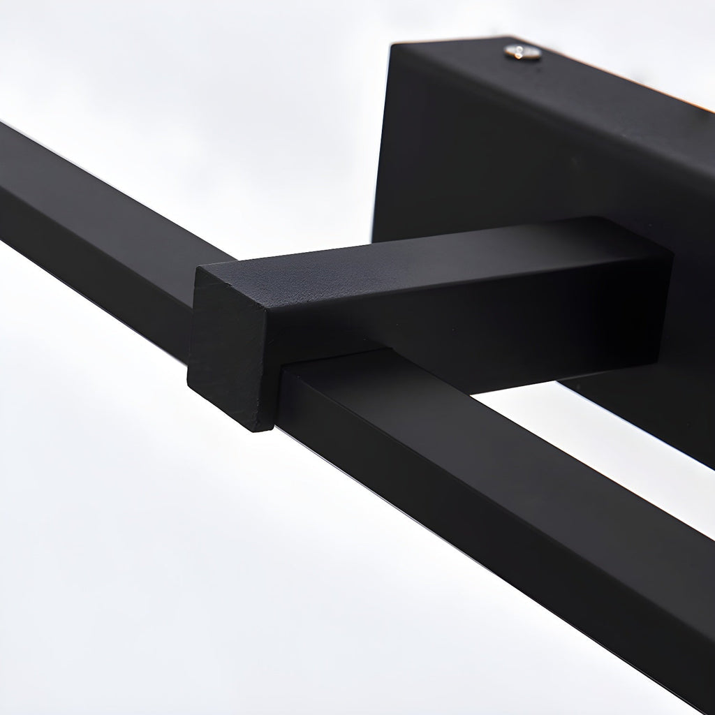 Linear Mirror Lighting Metal | Integrated LED Wall Lamp in Black | 3 Lengths - Lamylie