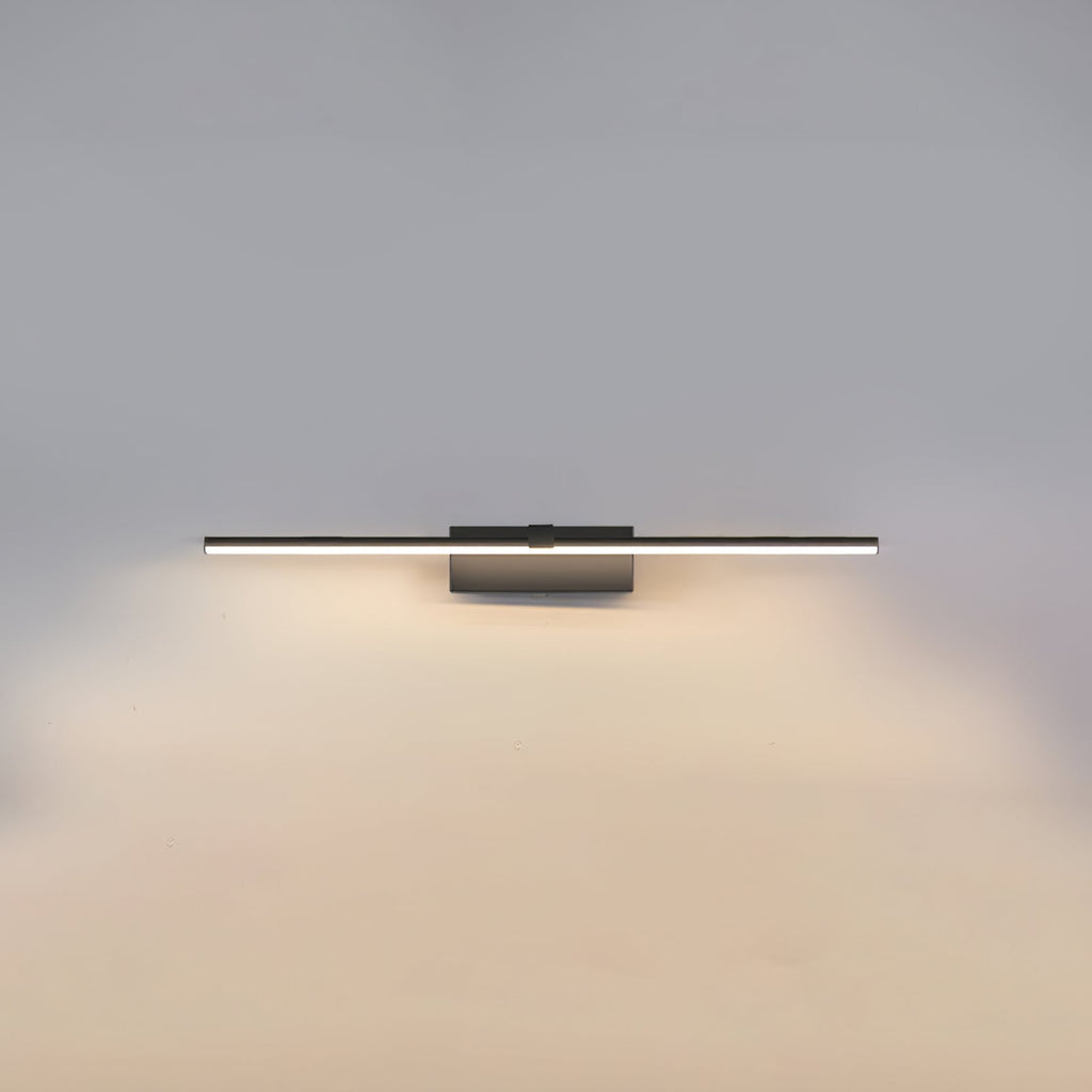 Linear Mirror Lighting Metal | Integrated LED Wall Lamp in Black | 3 Lengths - Lamylie