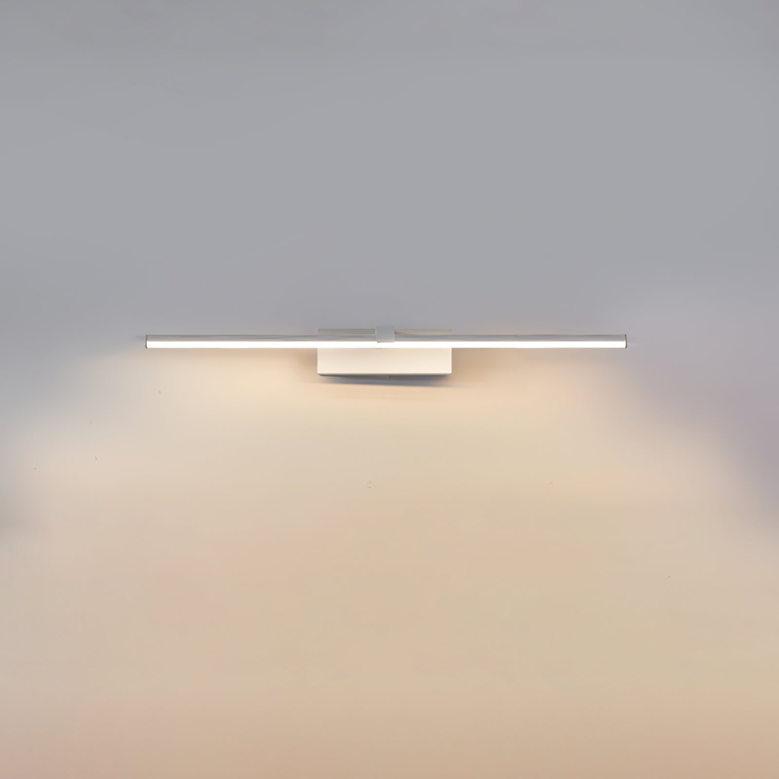 Linear Mirror Lighting Metal | Integrated LED Wall Lamp in Black | 3 Lengths - Lamylie