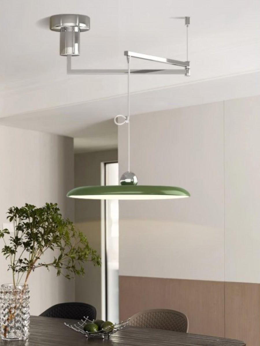 Adjustable Pendant Lamp with Swivel Arm | Minimalist Industrial Metal Lighting - Lamylie