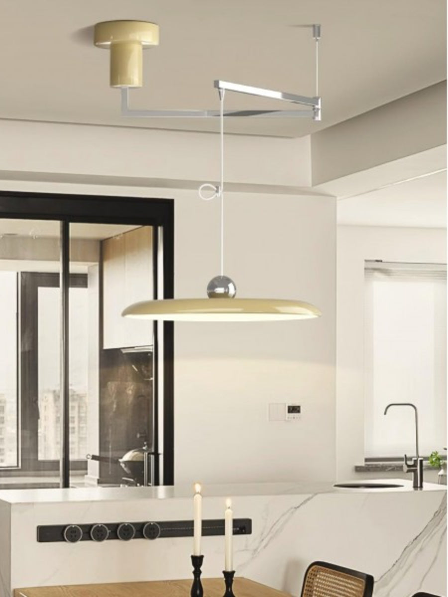 Adjustable Pendant Lamp with Swivel Arm | Minimalist Industrial Metal Lighting - Lamylie