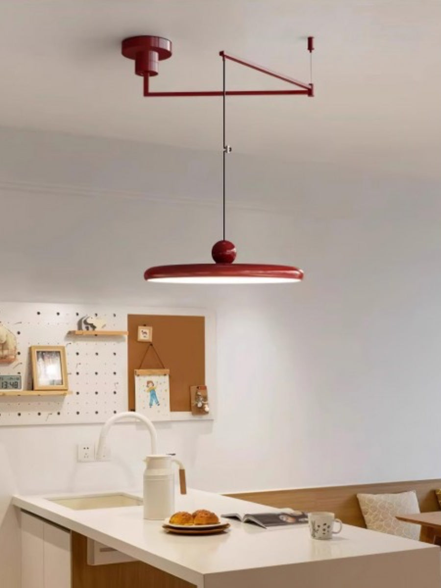 Adjustable Pendant Lamp with Swivel Arm | Minimalist Industrial Metal Lighting - Lamylie
