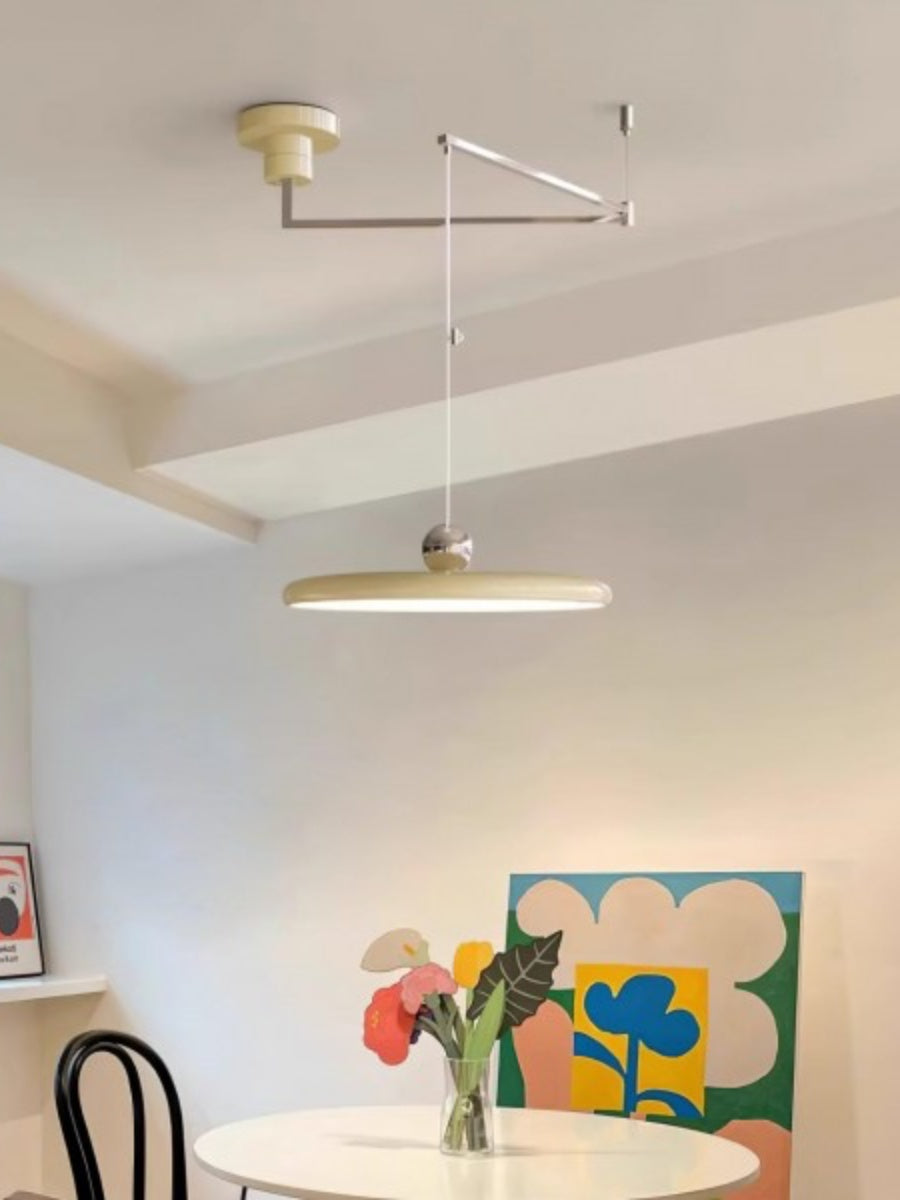 Adjustable Pendant Lamp with Swivel Arm | Minimalist Industrial Metal Lighting - Lamylie