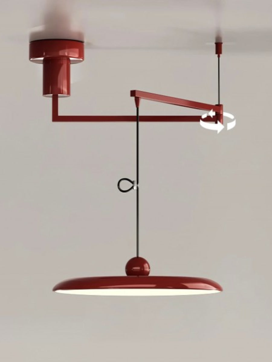 Adjustable Pendant Lamp with Swivel Arm | Minimalist Industrial Metal Lighting - Lamylie