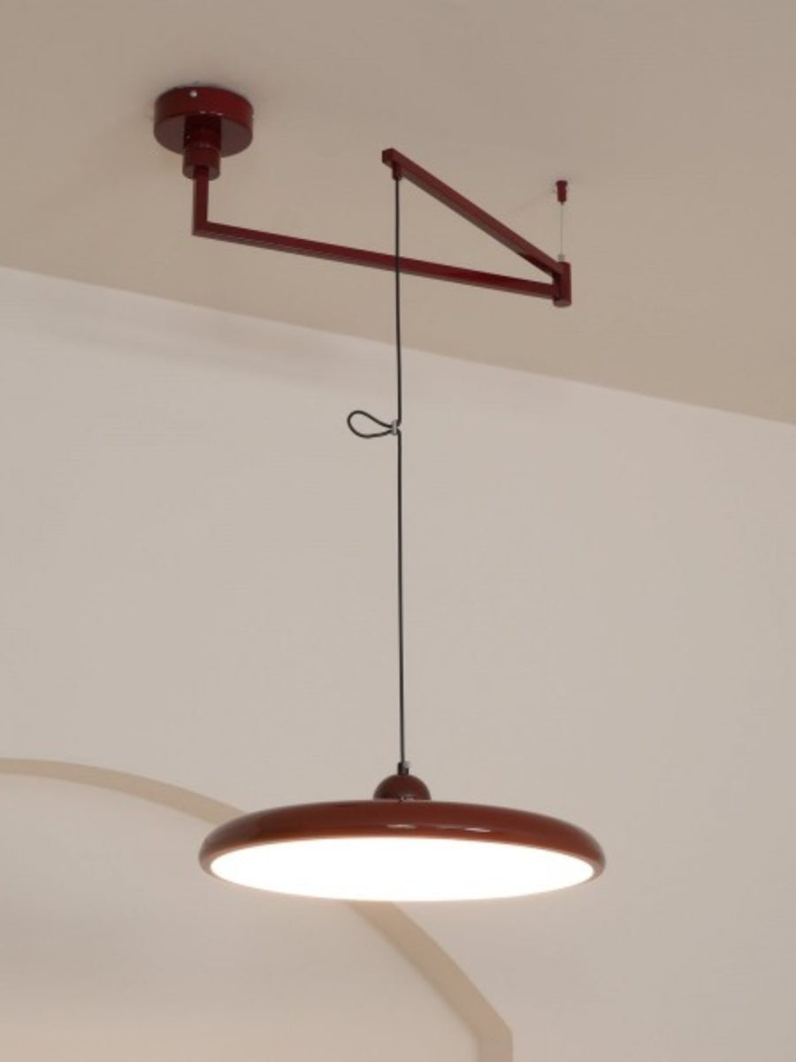Adjustable Pendant Lamp with Swivel Arm | Minimalist Industrial Metal Lighting - Lamylie