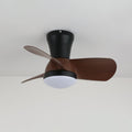Ventilateur de plafond moderne avec éclairage en bois et blanc Ø61 cm | Ventilateur silencieux avec LED 24 W, 6 vitesses et télécommande pour salon, chambre ou bureau – Lamylie