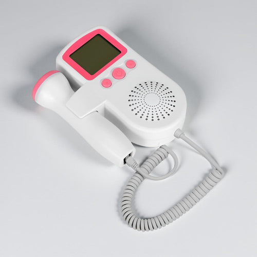 Magzati szívhangfigyelő várandóssághoz | Magzati Doppler-monitor LCD-kijelzővel és beépített hangszóróval otthoni használatra – Lamylie