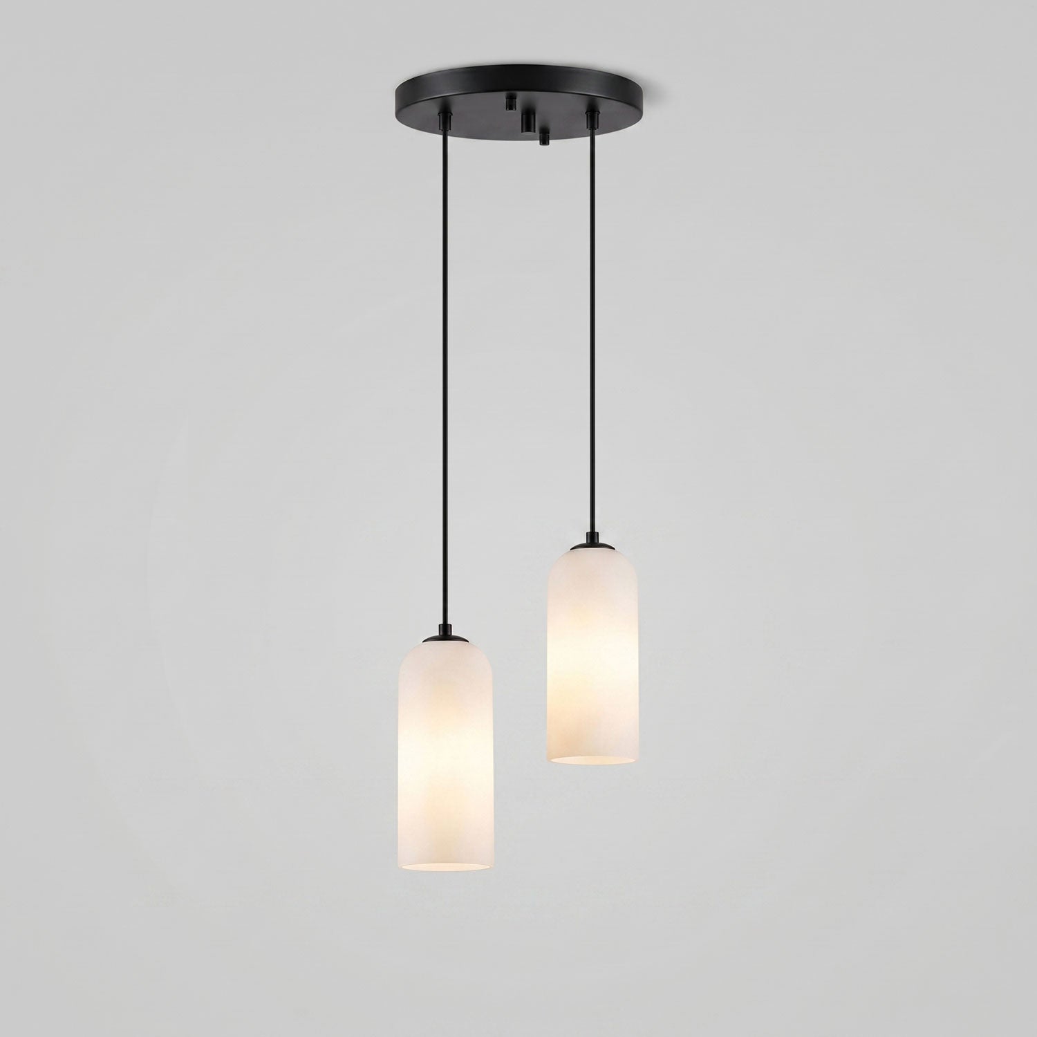 Alabaster Pendant Lamp with Braided Cord | Natural Stone Lighting from Single Light to 21-Light Cluster | Mid-Century Modern Style Dining Room Pendant Lamp with E12/E14 Fitting - Lamylie