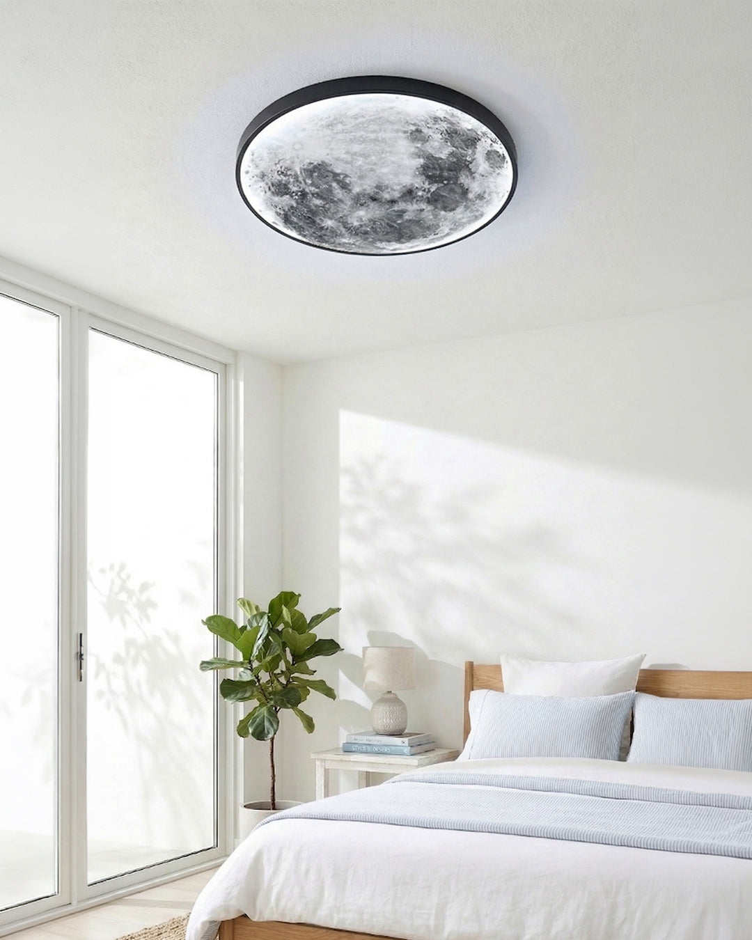 Moon Wall Lamp | Textured Globe with Ambient Lighting in 6 Sizes - Lamylie