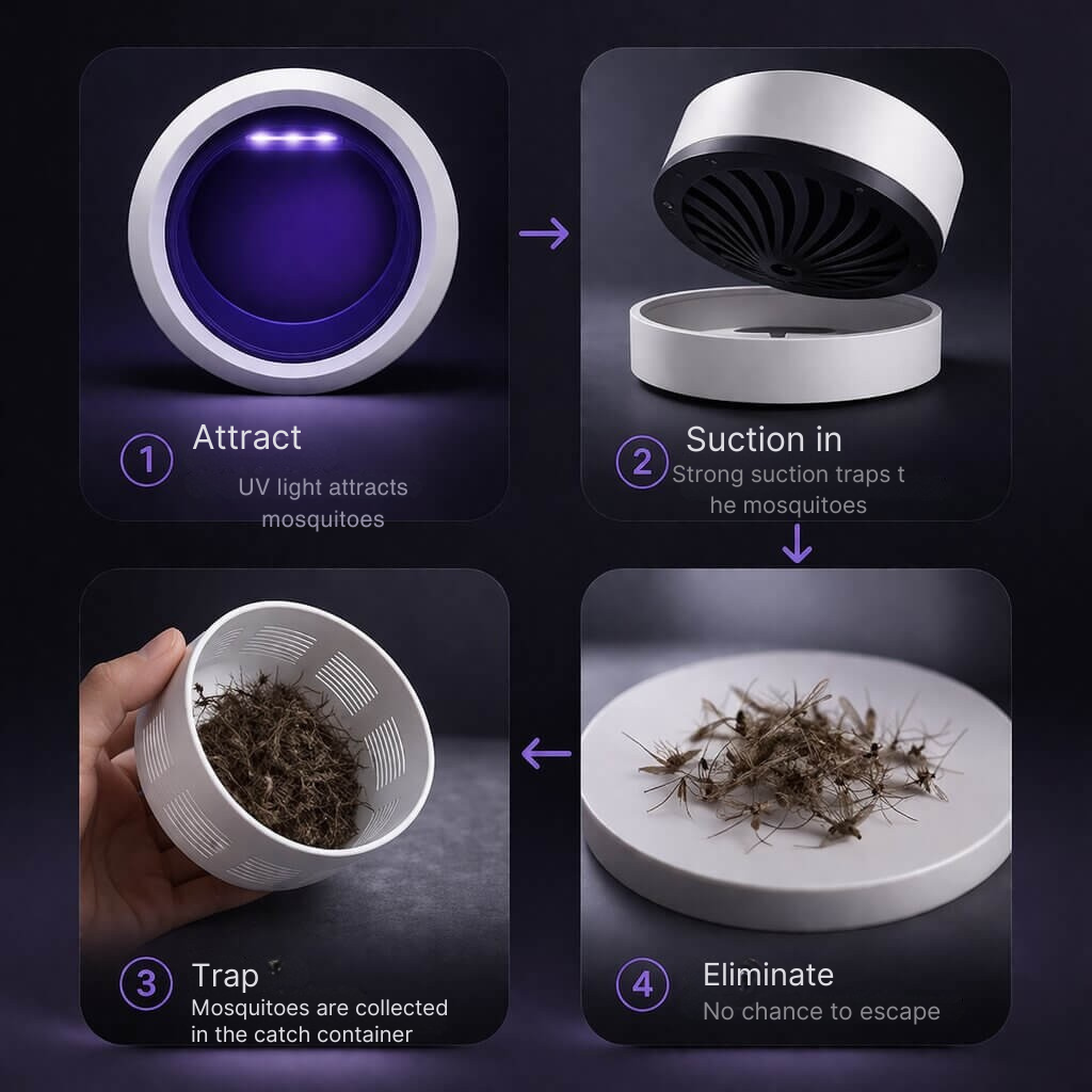 Chemical-Free Mosquito Lamp for Indoor and Outdoor Use - Lamylie