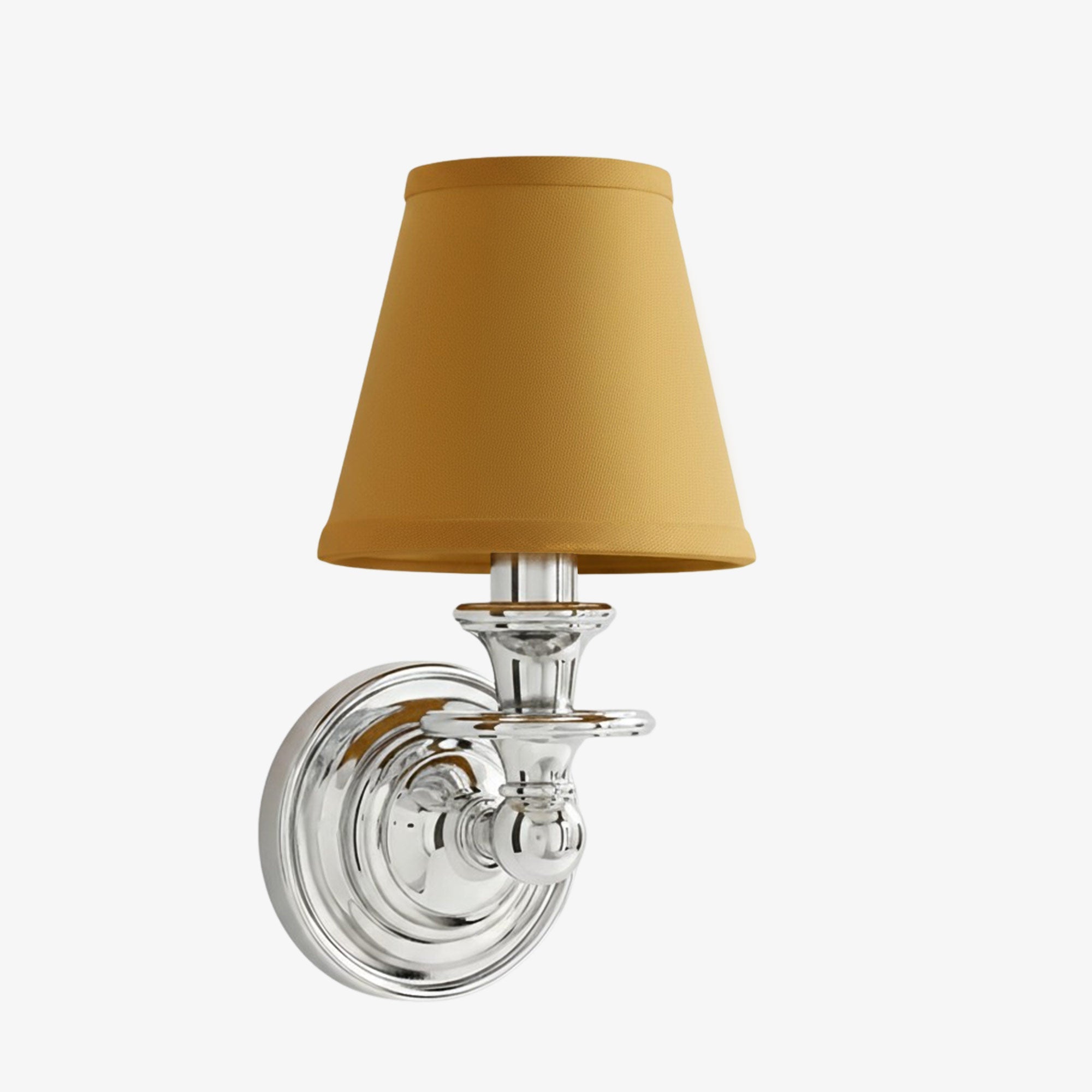 Wall Lamp with Fabric Shade and Gooseneck Arm | Wrought Iron Fixture with Adjustable Reading Lamp - Lamylie