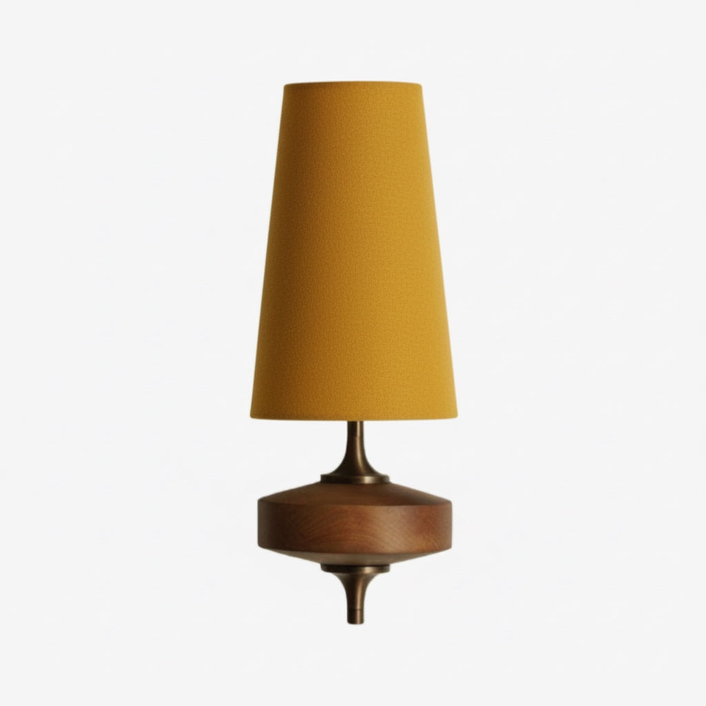Retro Wall Lamp with Fabric Shade | Vintage Lighting for Bedroom - Lamylie