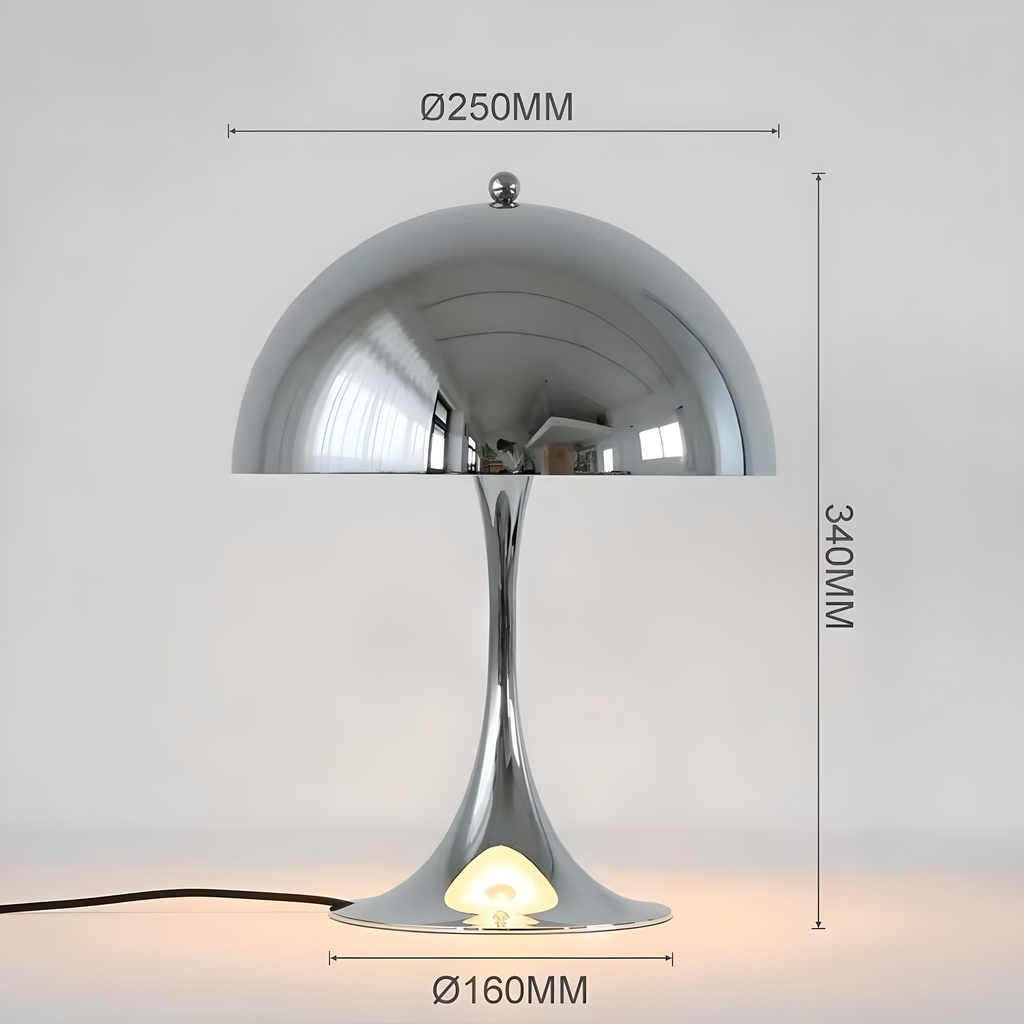 NovaMush Vintage-Pilz-Tischlampe — Kompakte Kuppelform, gerichtetes Licht