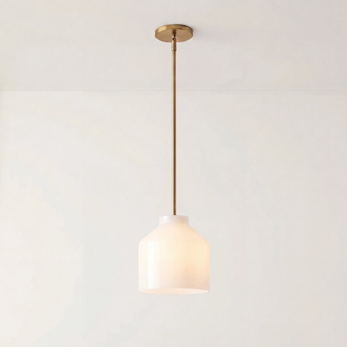 Scandinavian Pendant Lamp | Modern Metal Designer Lamp in Matte Finish | Stylish Pendant Lighting for Dining Room Kitchen Living Room - Lamylie