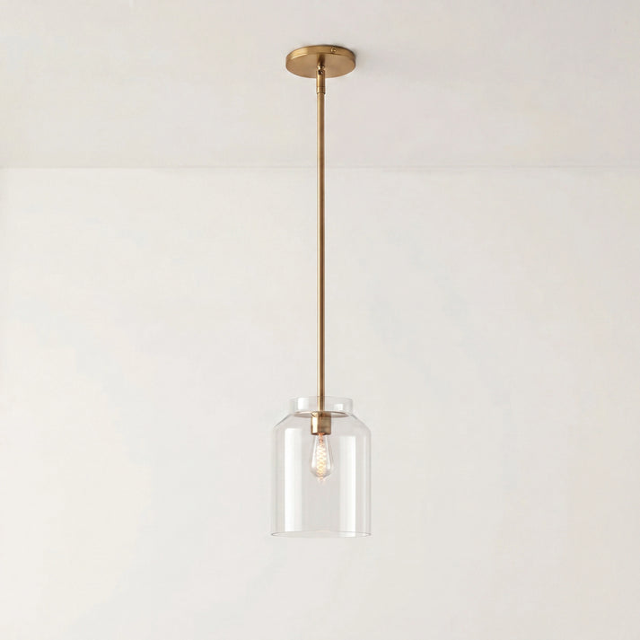 Scandinavian Pendant Lamp | Modern Metal Designer Lamp in Matte Finish | Stylish Pendant Lighting for Dining Room Kitchen Living Room - Lamylie