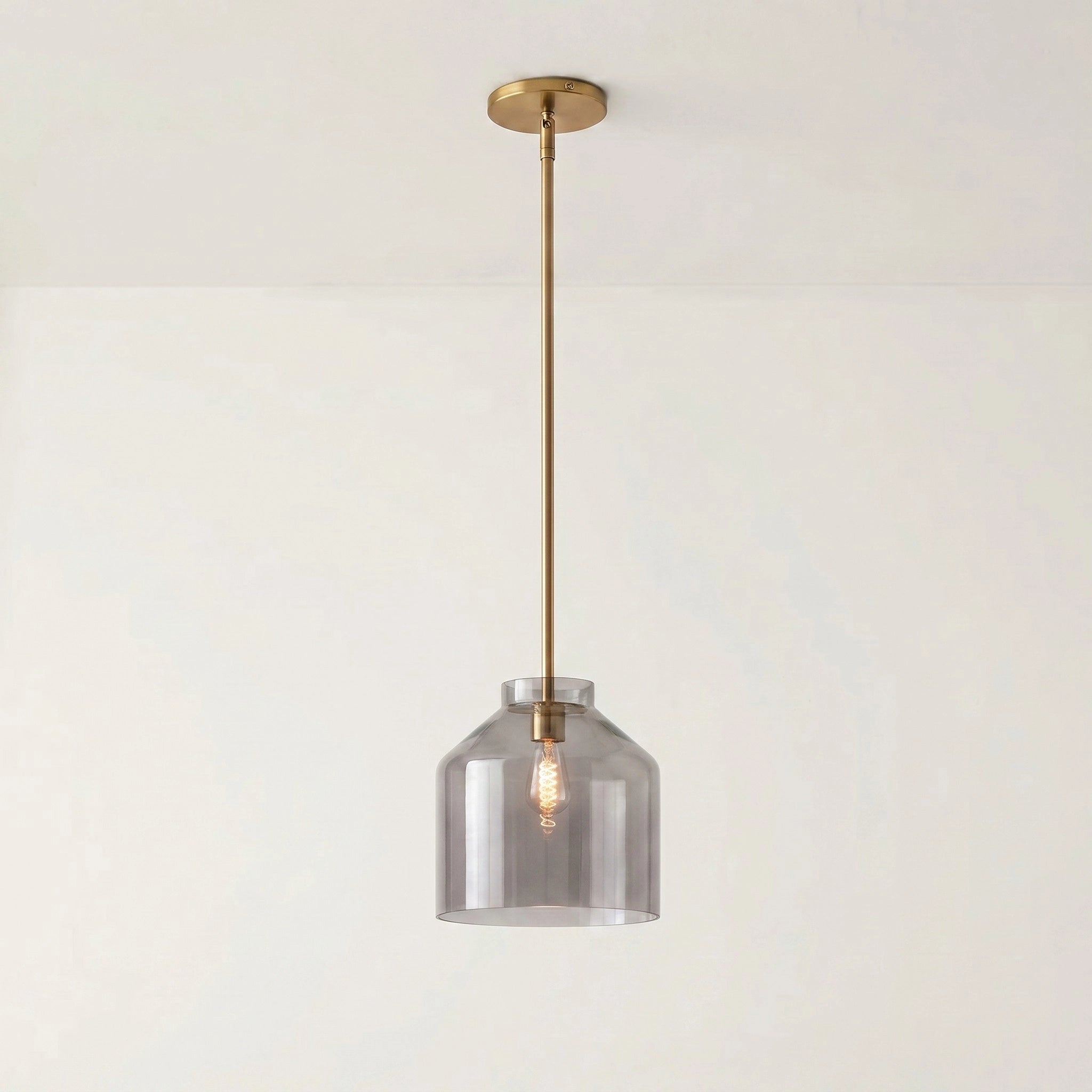 Scandinavian Pendant Lamp | Modern Metal Designer Lamp in Matte Finish | Stylish Pendant Lighting for Dining Room Kitchen Living Room - Lamylie