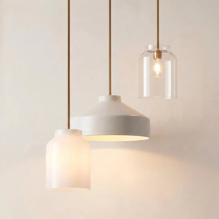 Scandinavian Pendant Lamp | Modern Metal Designer Lamp in Matte Finish | Stylish Pendant Lighting for Dining Room Kitchen Living Room - Lamylie