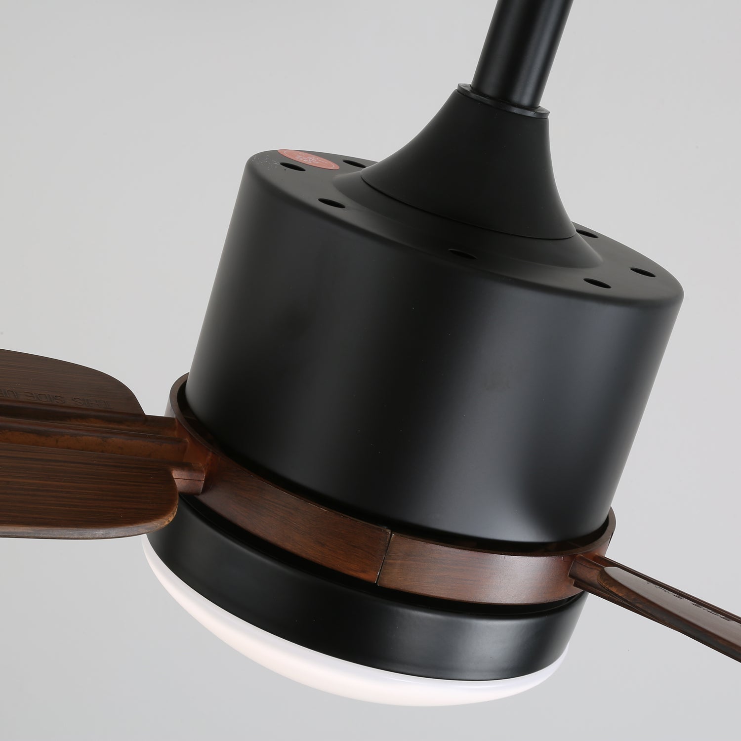 Modern mennyezeti ventilátor világítással – Fa és LED – Távirányító – Lamylie