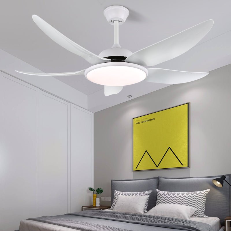 Ventilator de tavan Aquila, versiune modernă, cu iluminare LED și telecomandă, 6 viteze, Ø122 cm, pentru sufragerie și dormitor – Lamylie