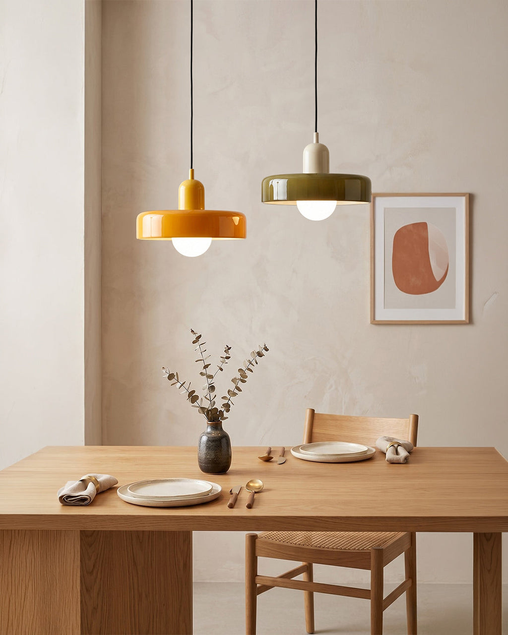 Glass Pendant Lamp Modern 19-35cm Scandinavian Design with Frosted Glass - Lamylie