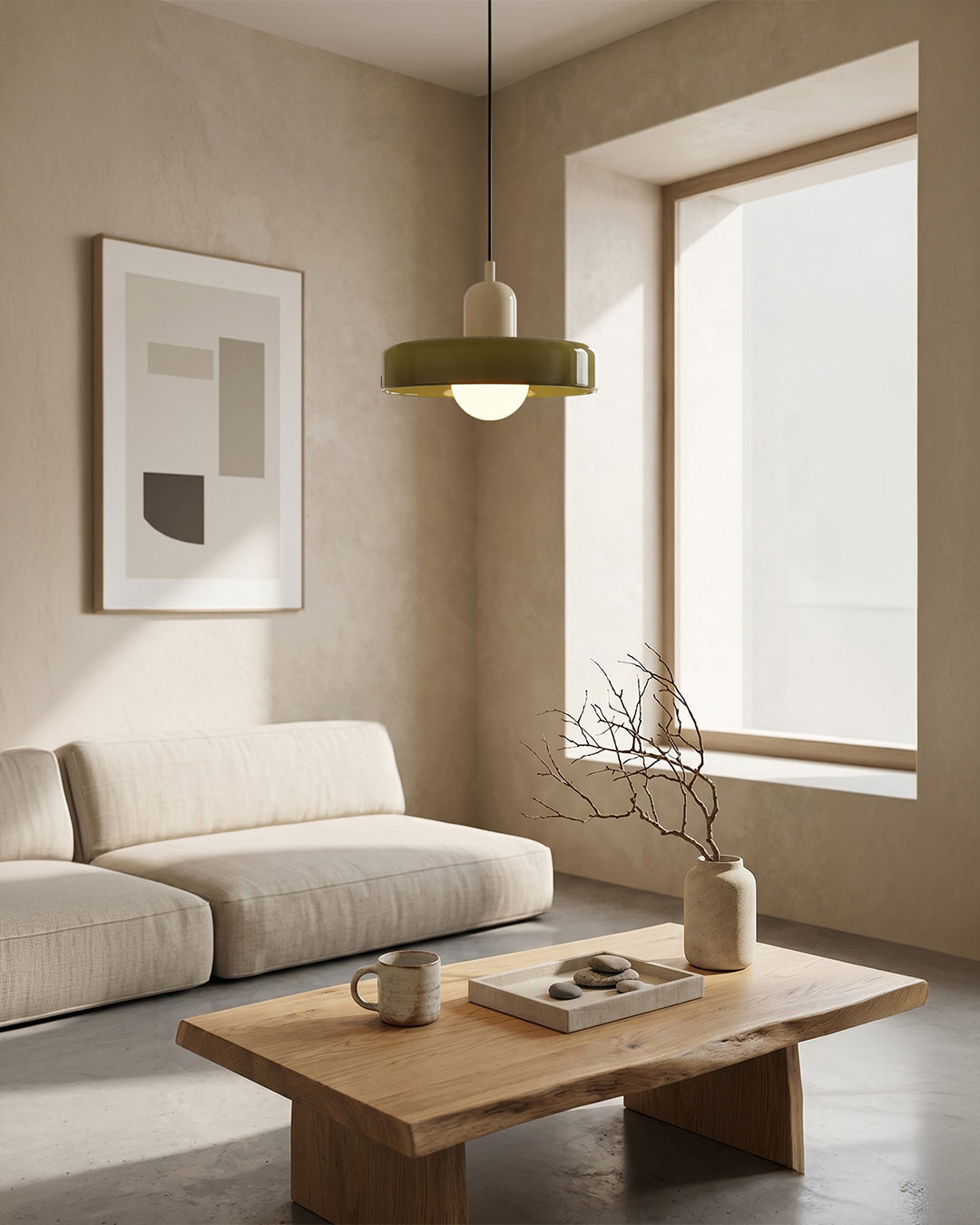 Glass Pendant Lamp Modern 19-35cm Scandinavian Design with Frosted Glass - Lamylie
