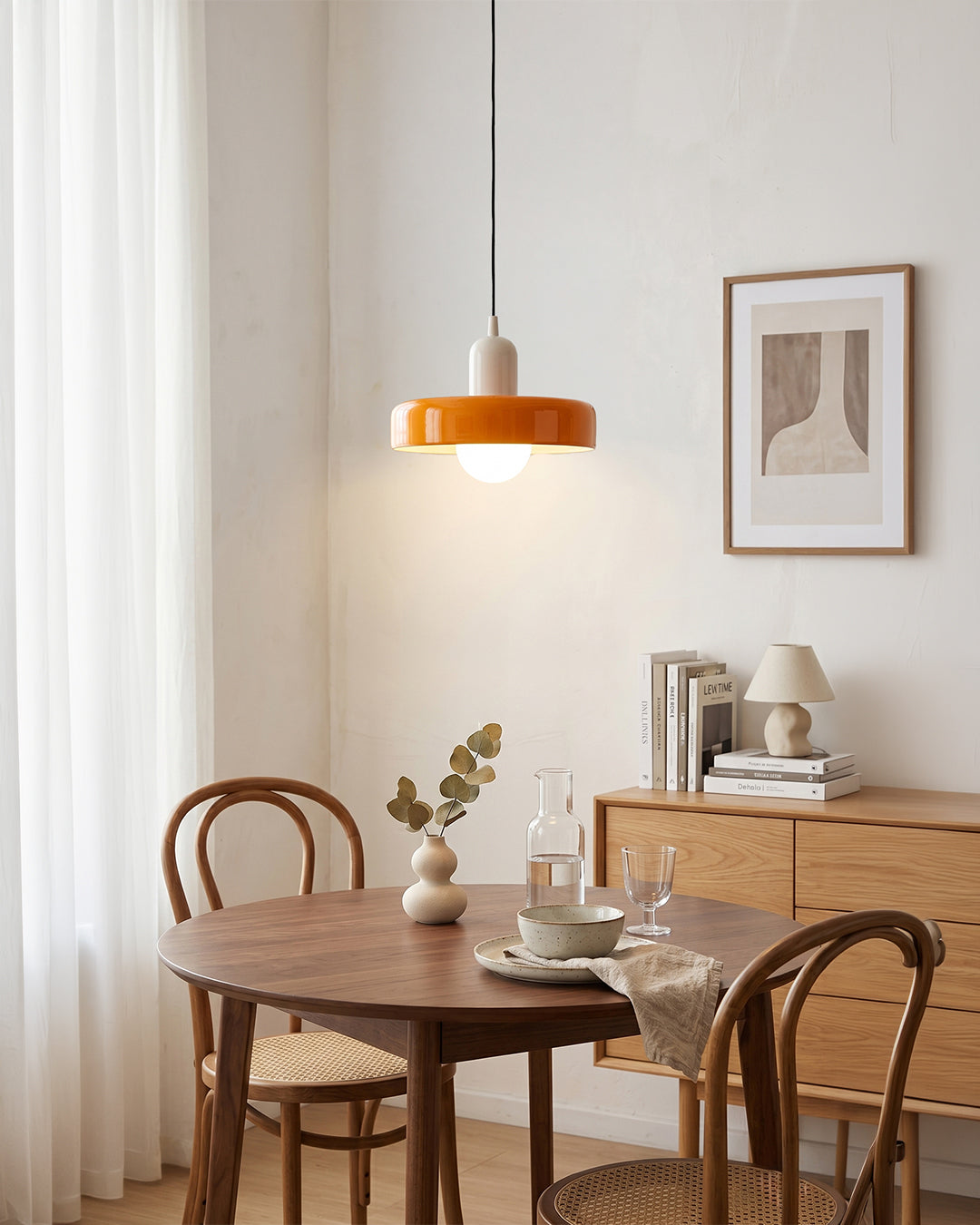 Glass Pendant Lamp Modern 19-35cm Scandinavian Design with Frosted Glass - Lamylie
