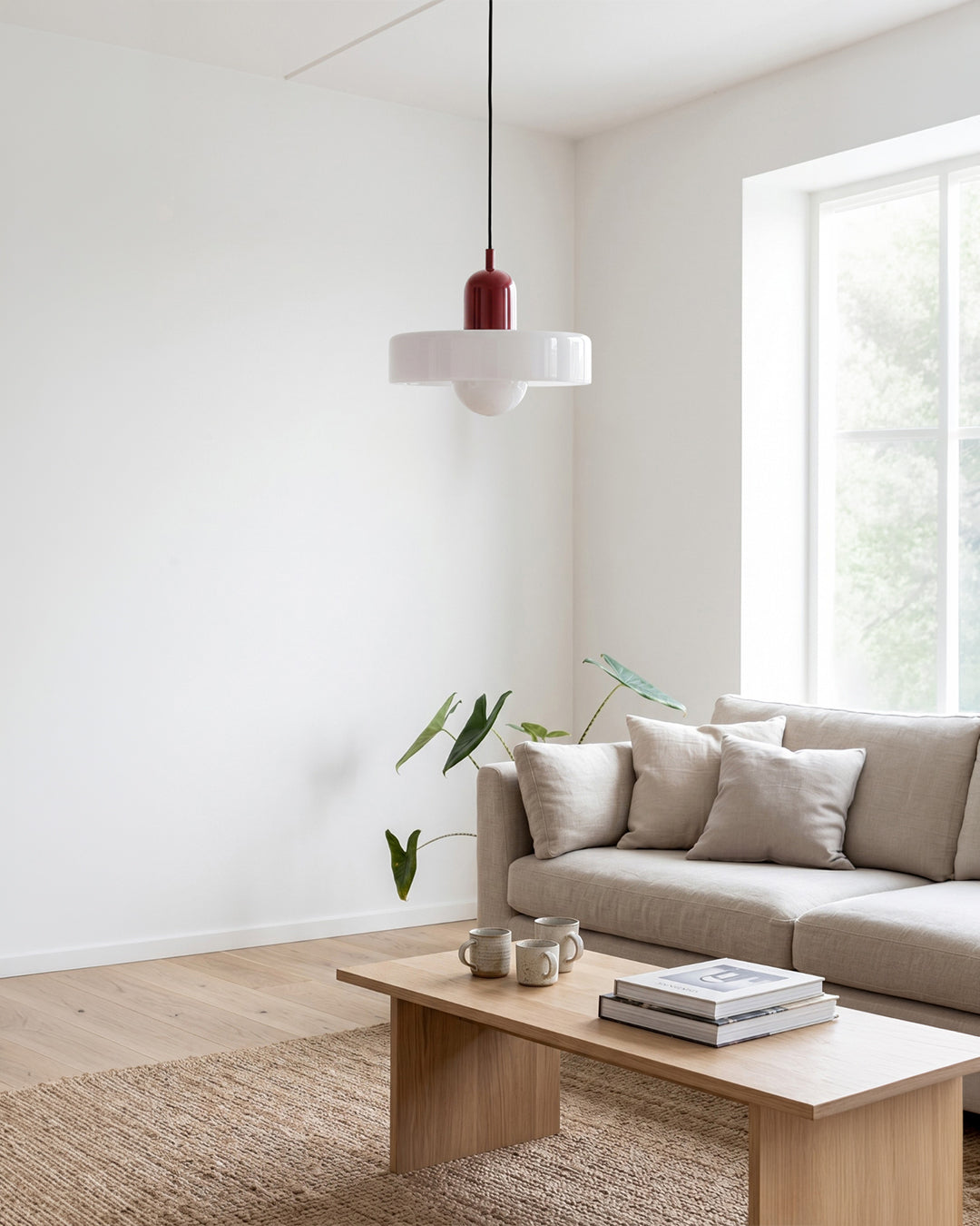 Glass Pendant Lamp Modern 19-35cm Scandinavian Design with Frosted Glass - Lamylie