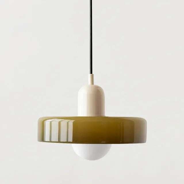 Glass Pendant Lamp Modern 19-35cm Scandinavian Design with Frosted Glass - Lamylie