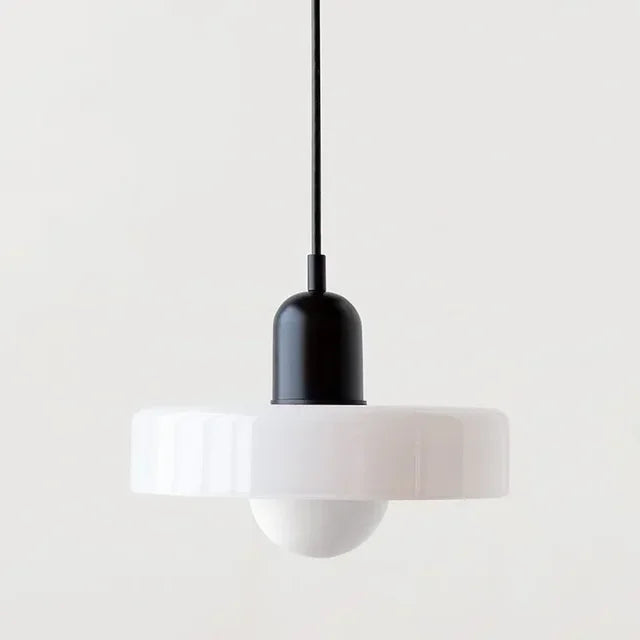 Glass Pendant Lamp Modern 19-35cm Scandinavian Design with Frosted Glass - Lamylie