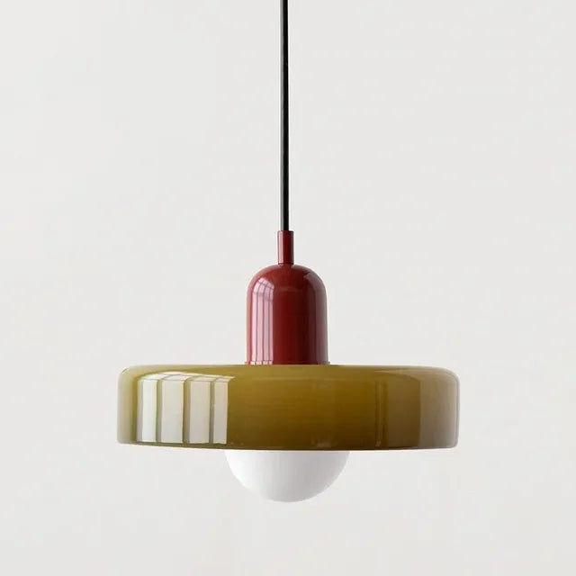 Glass Pendant Lamp Modern 19-35cm Scandinavian Design with Frosted Glass - Lamylie