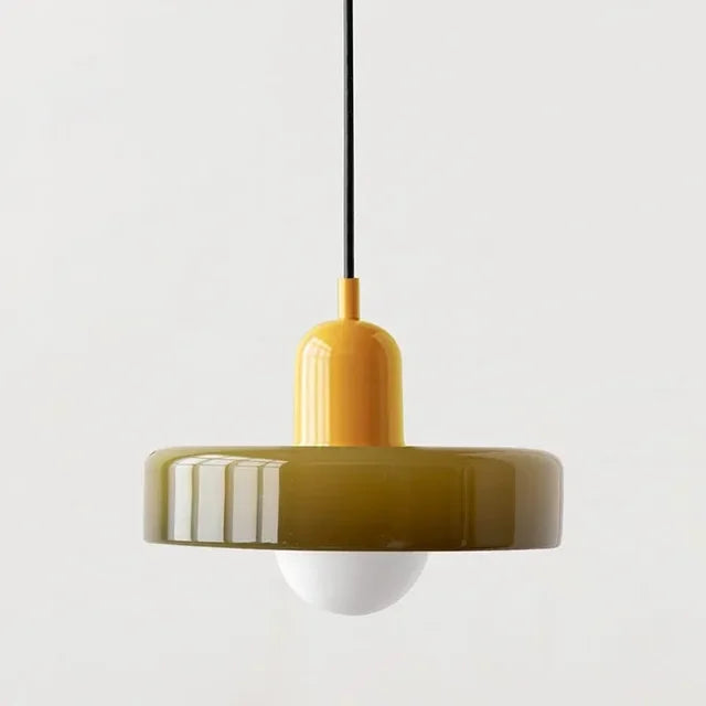 Glass Pendant Lamp Modern 19-35cm Scandinavian Design with Frosted Glass - Lamylie
