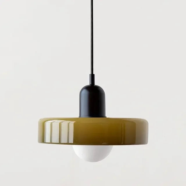 Glass Pendant Lamp Modern 19-35cm Scandinavian Design with Frosted Glass - Lamylie