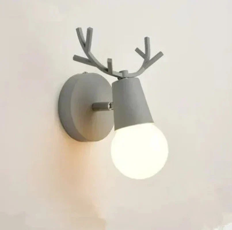 Forest Haven Rustic Antler Wall Sconce — Warm LED Glow Illumination