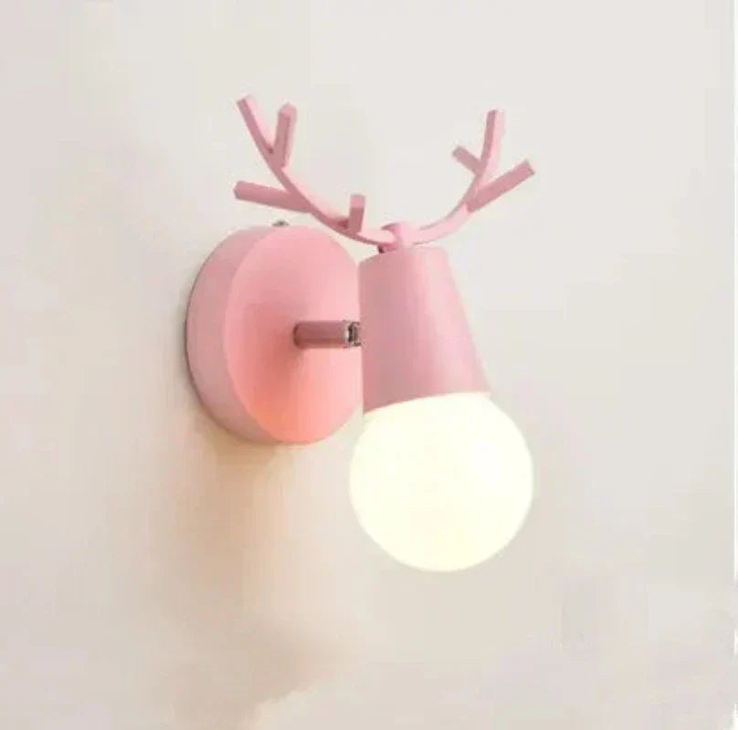 Forest Haven Rustic Antler Wall Sconce — Warm LED Glow Illumination