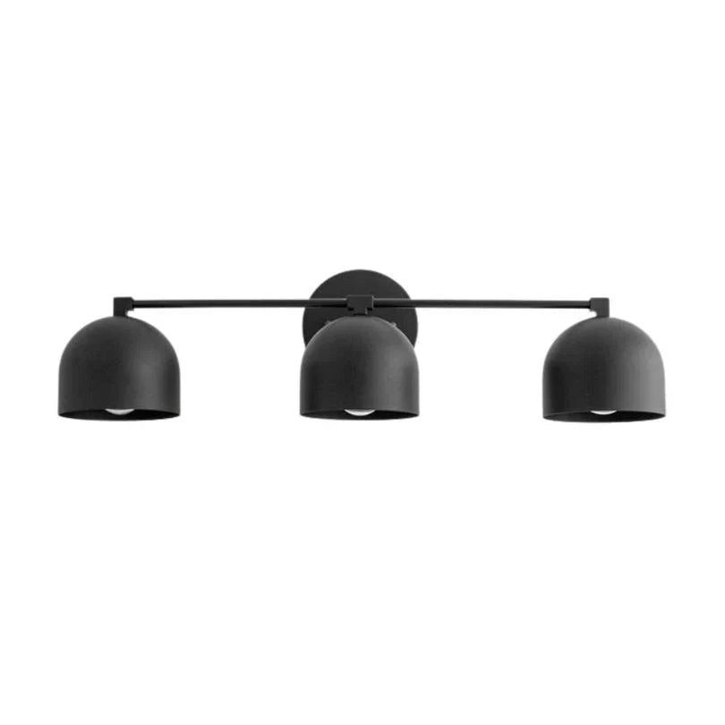 Lampada da parete in metallo con paralume sferico | Lampada dall’atmosfera scandinava per bagno, camera da letto e soggiorno | Illuminazione da parete moderna nera, oro e ottone - Lamylie