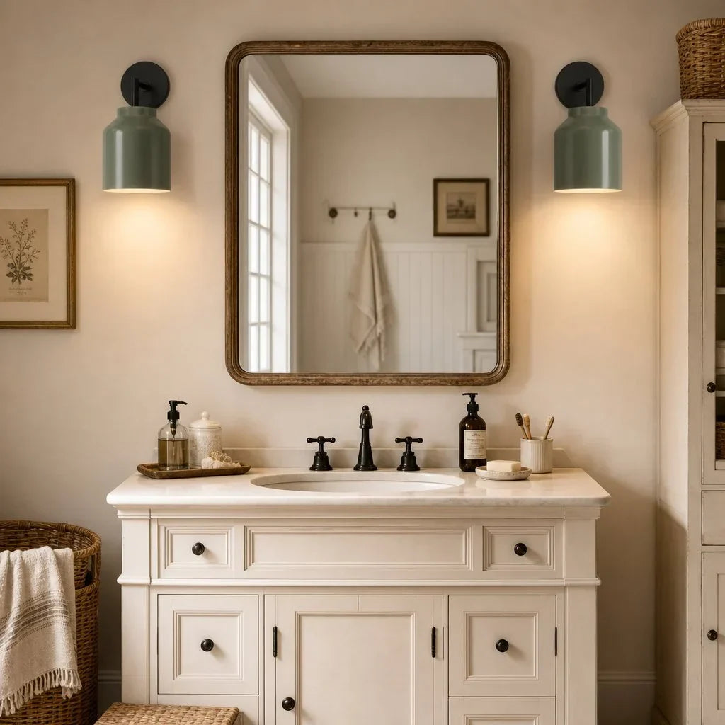Lampă de perete metalică, cu finisaj mat minimalist, în stil scandinav, lumină ambientală pentru dormitor, hol sau living - Lamylie