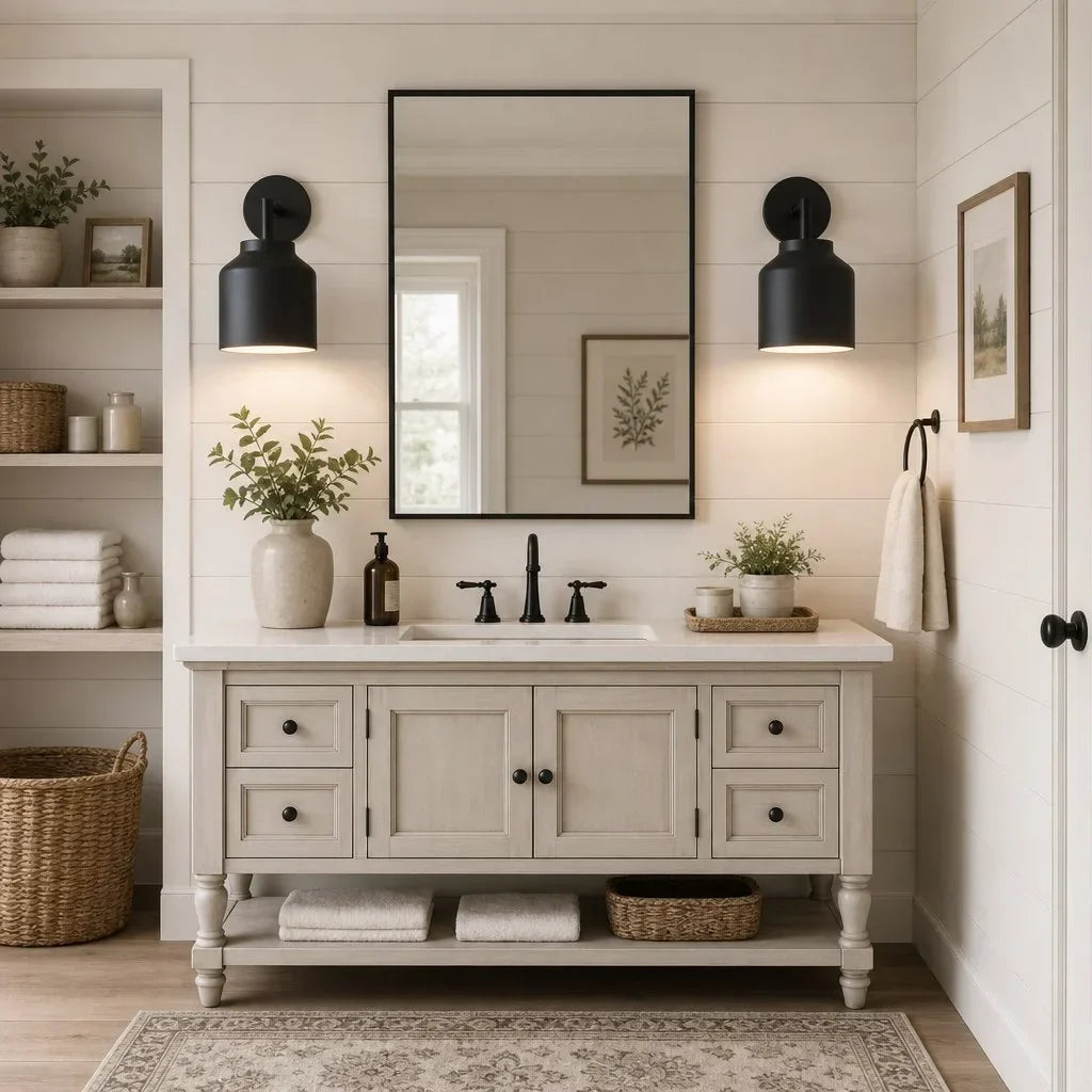 Lampă de perete metalică, cu finisaj mat minimalist, în stil scandinav, lumină ambientală pentru dormitor, hol sau living - Lamylie