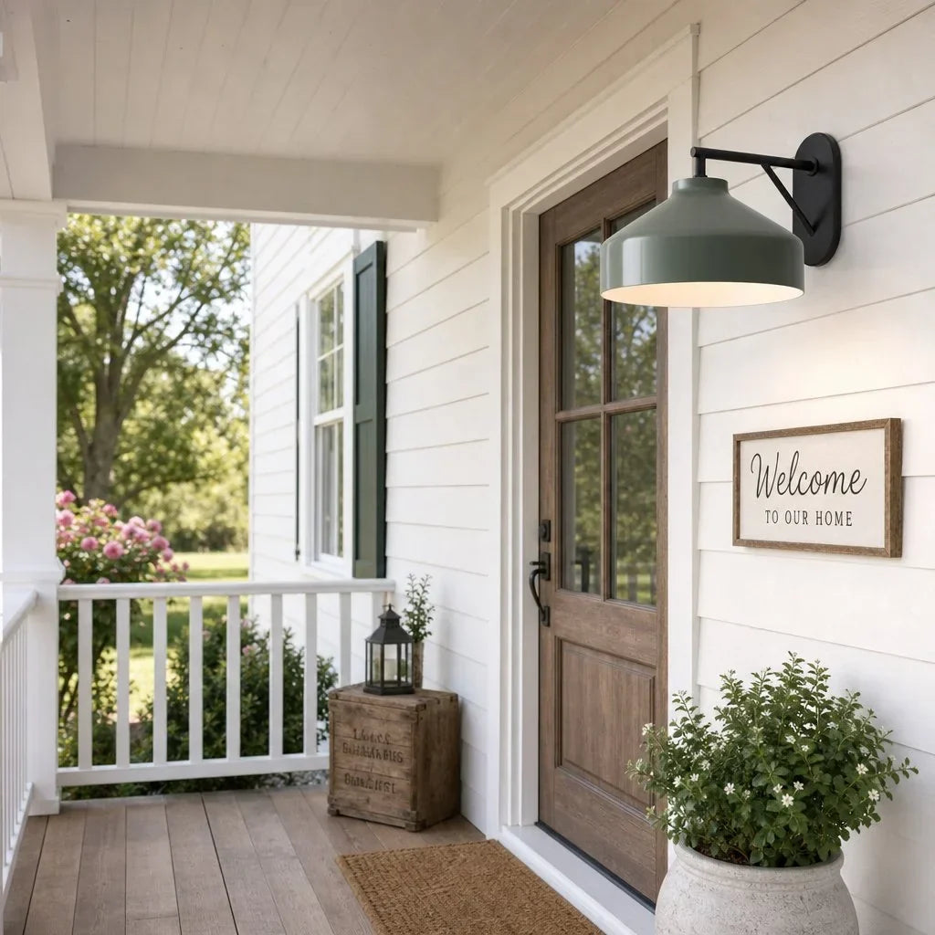 Lampă de perete metalică, cu finisaj mat minimalist, în stil scandinav, lumină ambientală pentru dormitor, hol sau living - Lamylie
