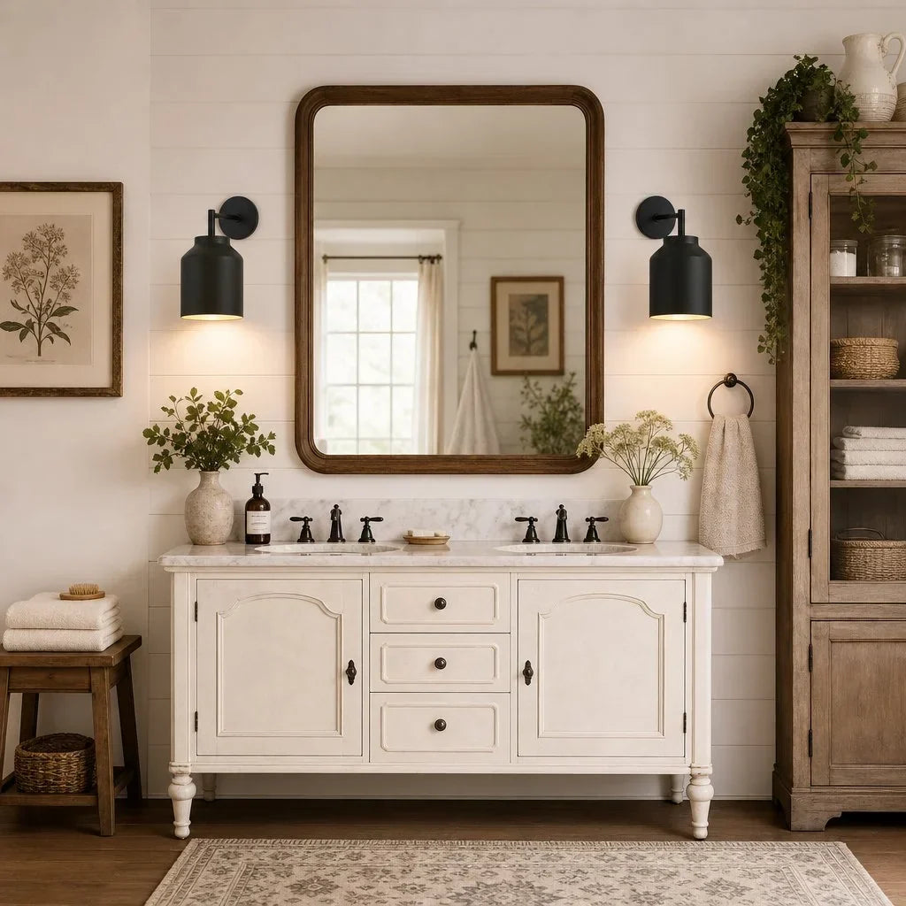 Lampă de perete metalică, cu finisaj mat minimalist, în stil scandinav, lumină ambientală pentru dormitor, hol sau living - Lamylie