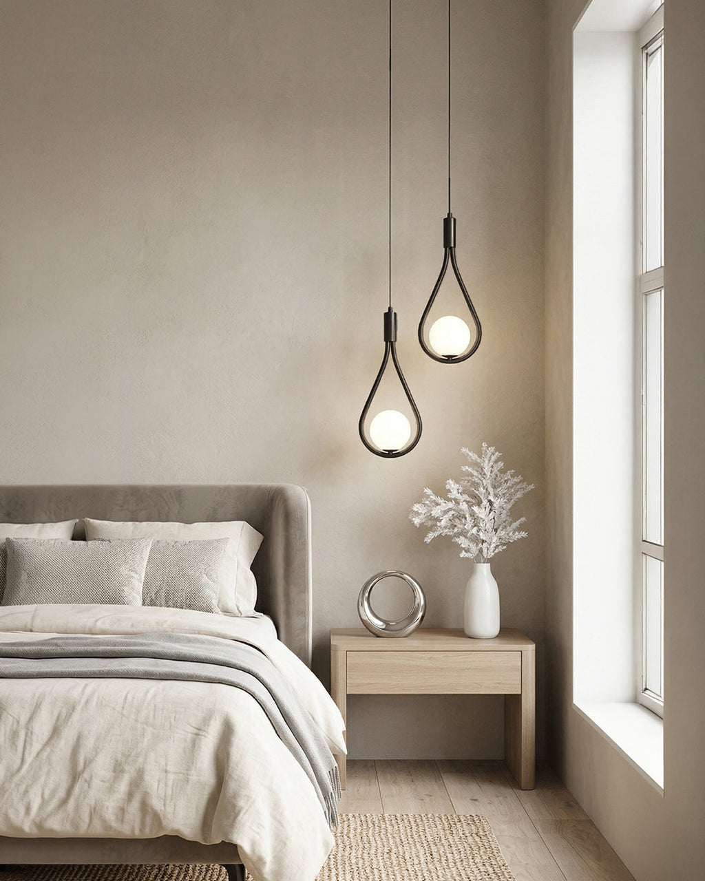 Nordic Drop Pendelleuchte Minimalistische tropfenförmige Glaslampe Moderne Beleuchtung für Esszimmer & Kücheninsel - Lamylie