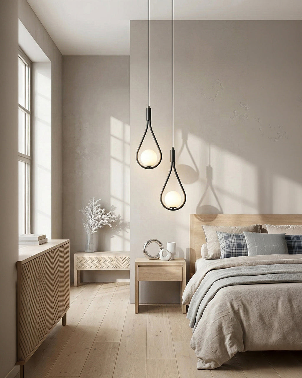 Nordic Drop Pendelleuchte Minimalistische tropfenförmige Glaslampe Moderne Beleuchtung für Esszimmer & Kücheninsel - Lamylie