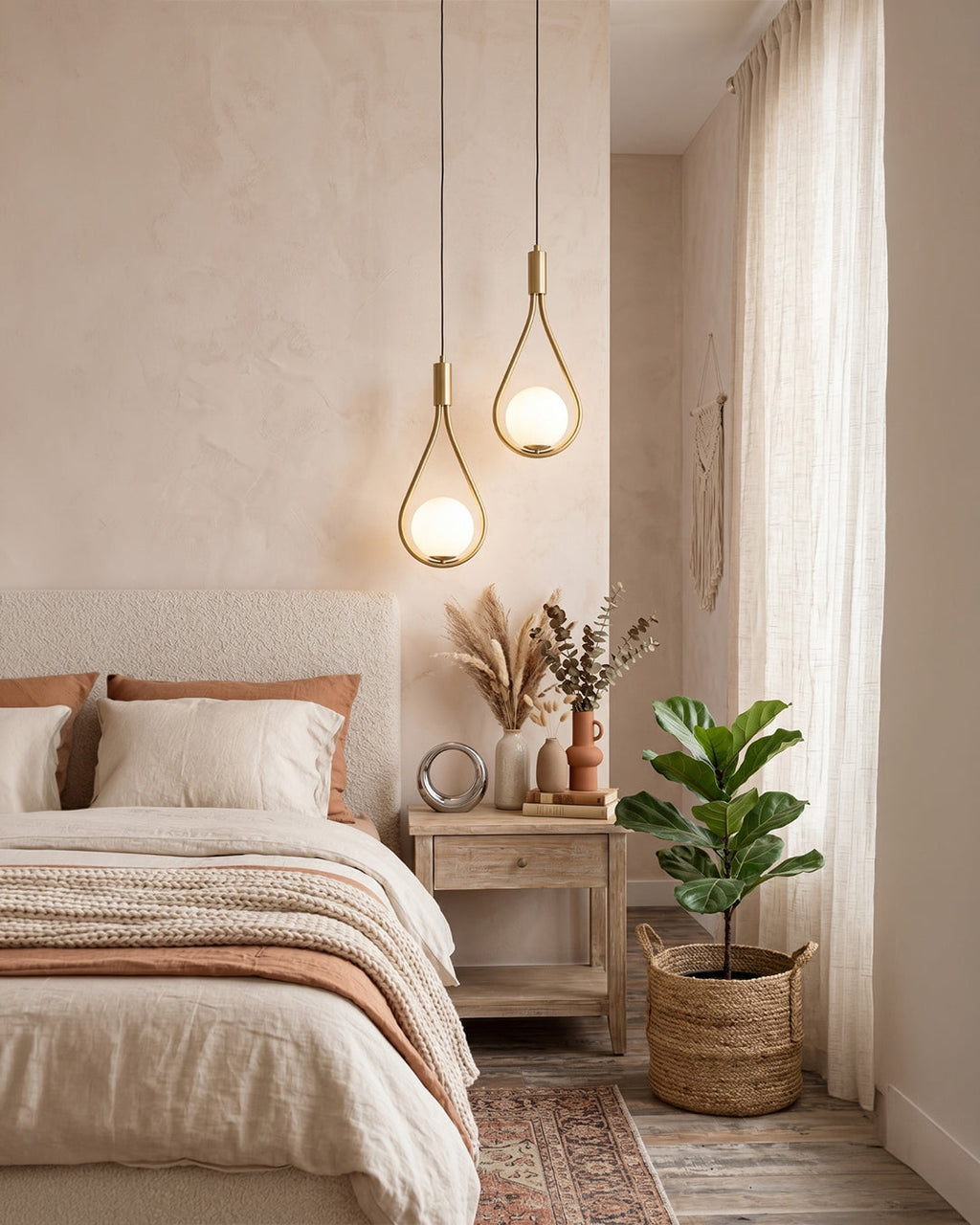 Nordic Drop Pendelleuchte Minimalistische tropfenförmige Glaslampe Moderne Beleuchtung für Esszimmer & Kücheninsel - Lamylie