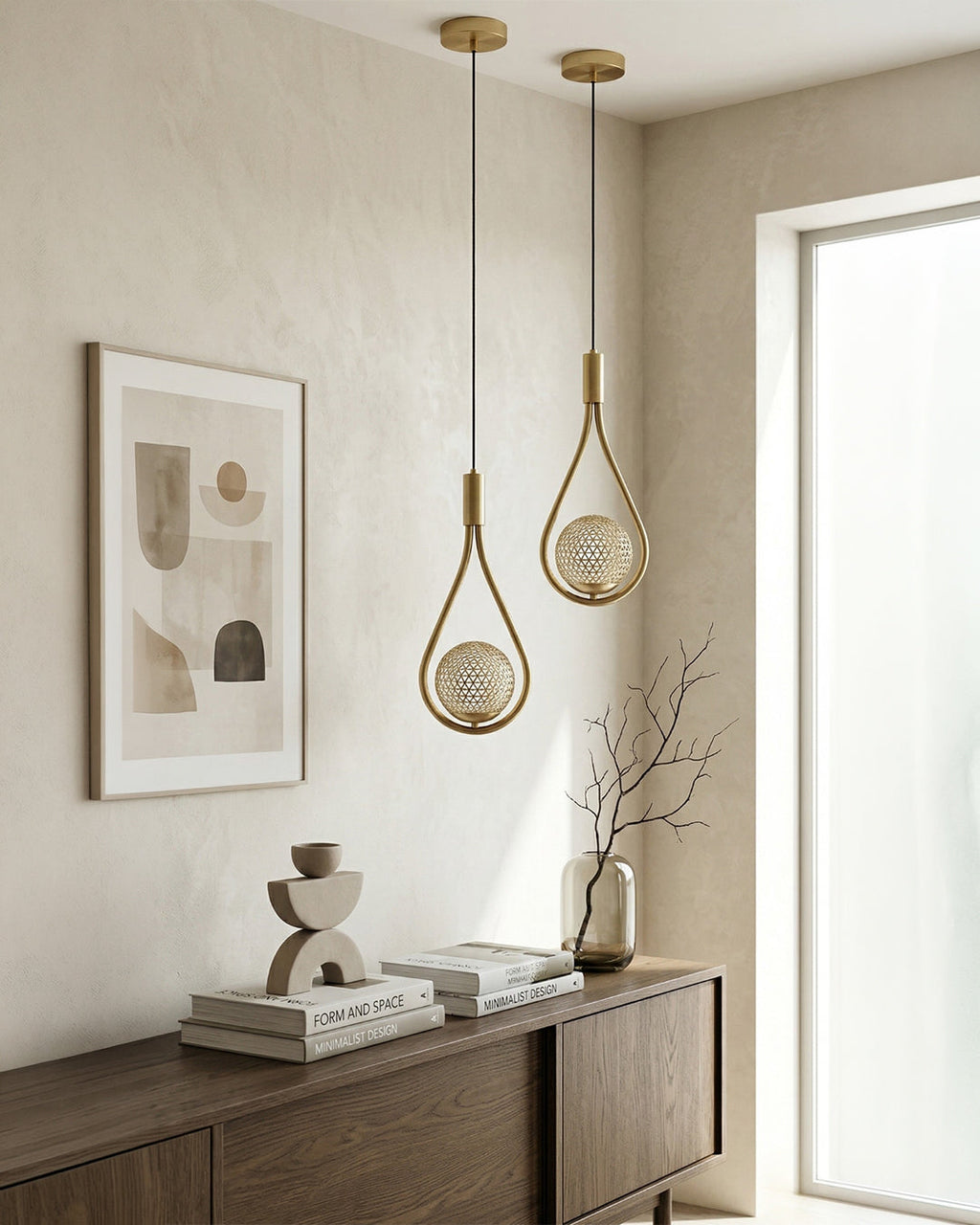 Nordic Drop Pendelleuchte Minimalistische tropfenförmige Glaslampe Moderne Beleuchtung für Esszimmer & Kücheninsel - Lamylie