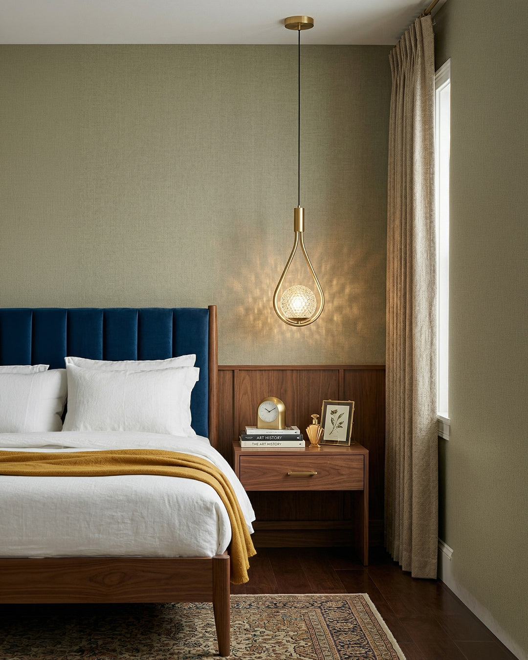 Nordic Drop Pendelleuchte Minimalistische tropfenförmige Glaslampe Moderne Beleuchtung für Esszimmer & Kücheninsel - Lamylie