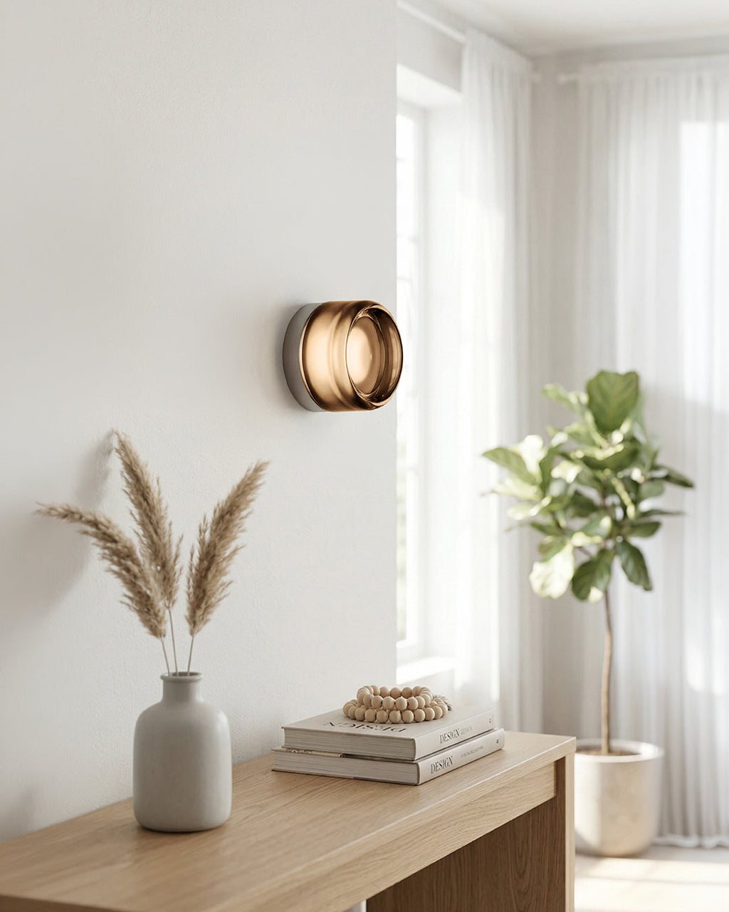 Minimalist LED Wall Lamp Round Aluminum Acrylic Diffuse Light Warm White Modern Design Compact Bedroom Hallway Accent Lighting - Lamylie
