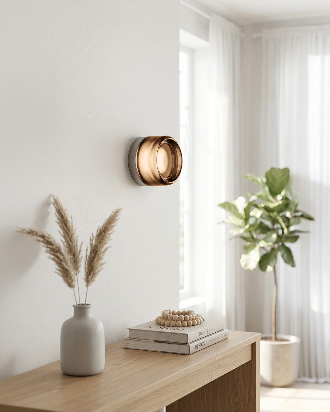 Minimalist LED Wall Lamp Round Aluminum Acrylic Diffuse Light Warm White Modern Design Compact Bedroom Hallway Accent Lighting - Lamylie