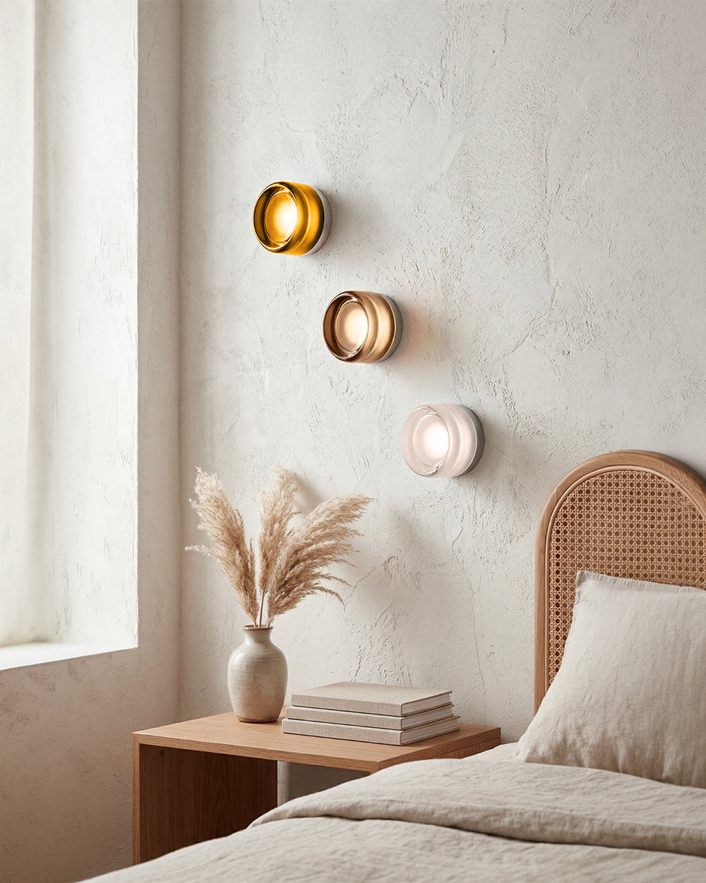 Minimalist LED Wall Lamp Round Aluminum Acrylic Diffuse Light Warm White Modern Design Compact Bedroom Hallway Accent Lighting - Lamylie