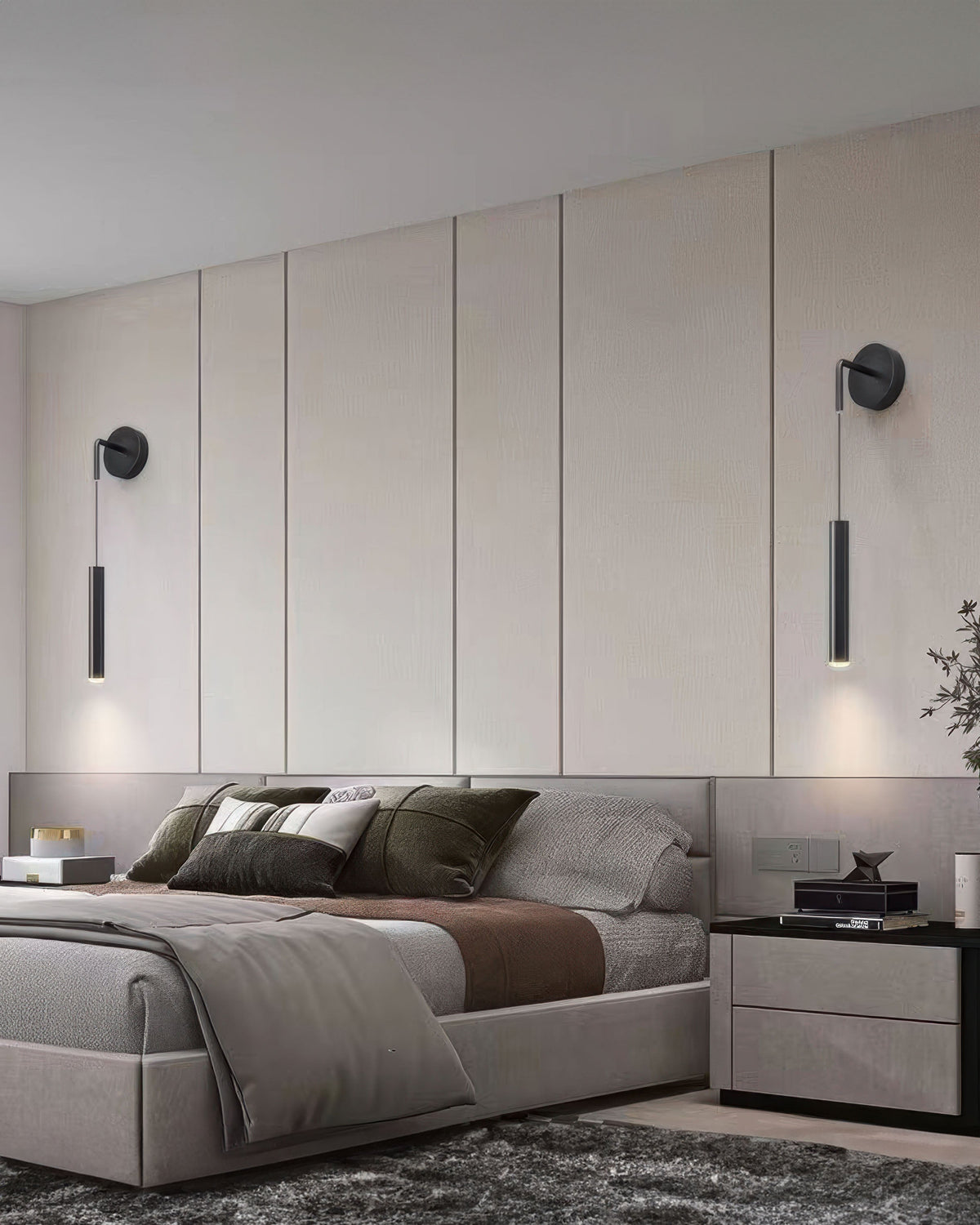 AuroraSphere κυλινδρική απλίκα τοίχου LED — Ζεστή λάμψη, μίνιμαλ σχεδιασμός