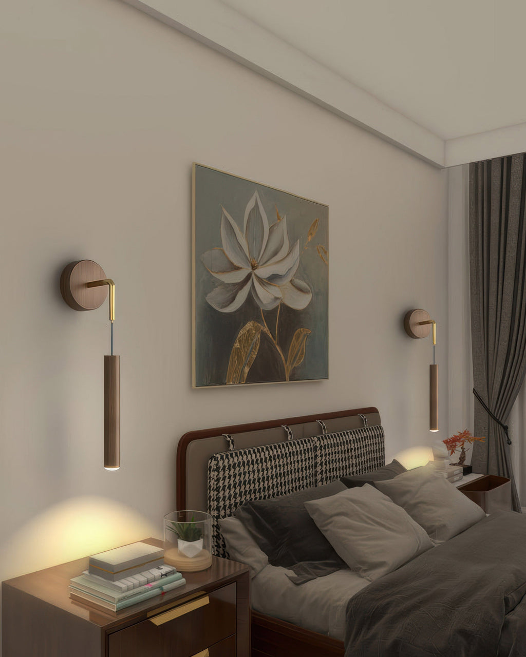 AuroraSphere κυλινδρική απλίκα τοίχου LED — Ζεστή λάμψη, μίνιμαλ σχεδιασμός